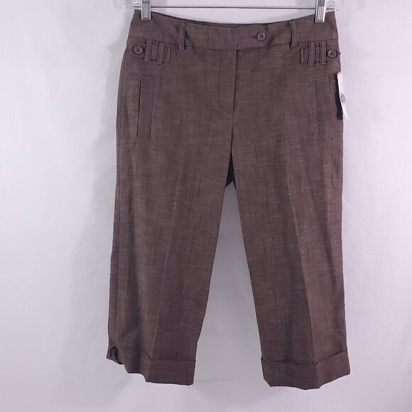 NEW Directions Career/Casual Cuffed Hem Capris 8P - Picture 9 of 12